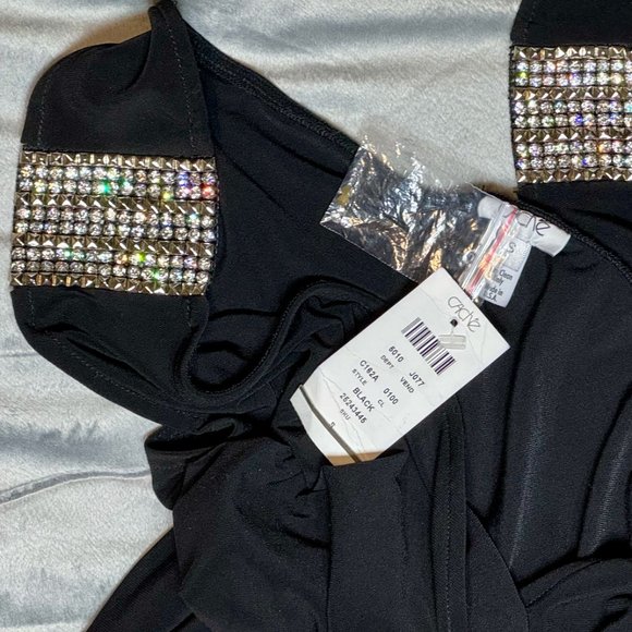 Cache Black Jumpsuit - Picture 3 of 5